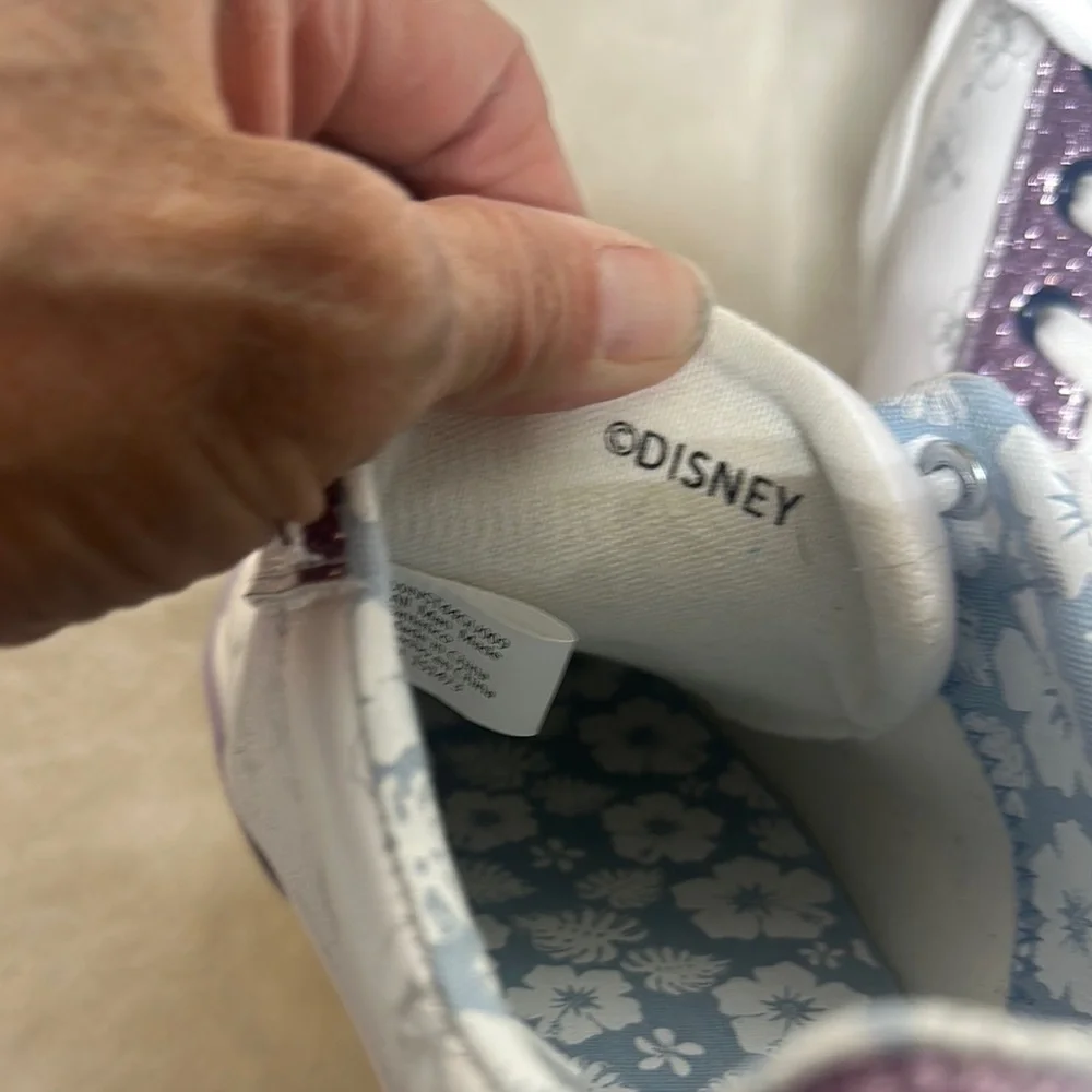Disney LILO & Stitch White and Purple Chunky Sole Sneakers
